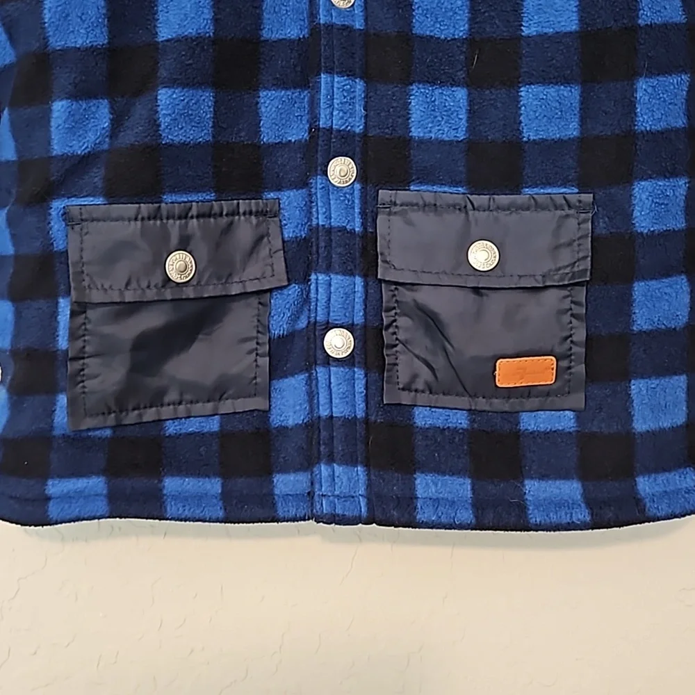 7 for all Mankind Boys heavyweight plaid jacket, size ?medium